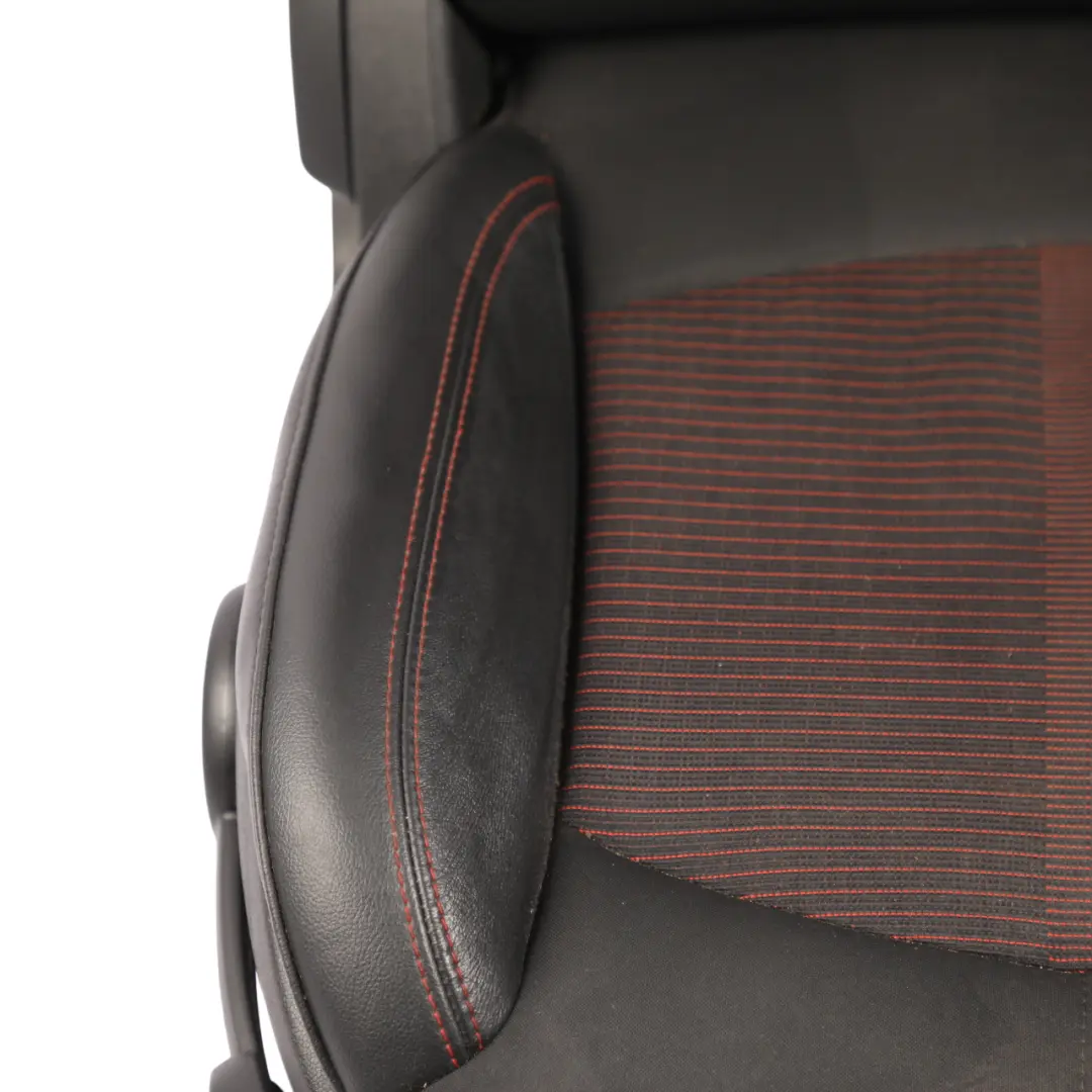  Front Seat MINI R60 Countryman Right O/S Sport Cloth Leather Parallel Lines Red HEATED - SKU 9805156-2 - Part number 9805156