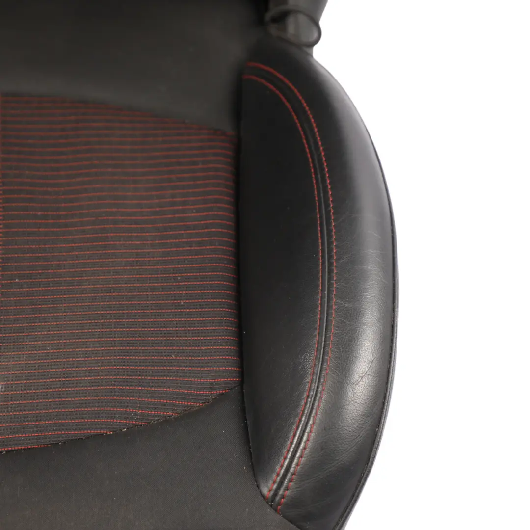  Front Seat MINI R60 Countryman Right O/S Sport Cloth Leather Parallel Lines Red HEATED - SKU 9805156-2 - Part number 9805156
