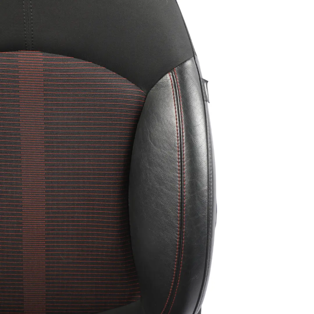  Front Seat MINI R60 Countryman Right O/S Sport Cloth Leather Parallel Lines Red HEATED - SKU 9805156-2 - Part number 9805156