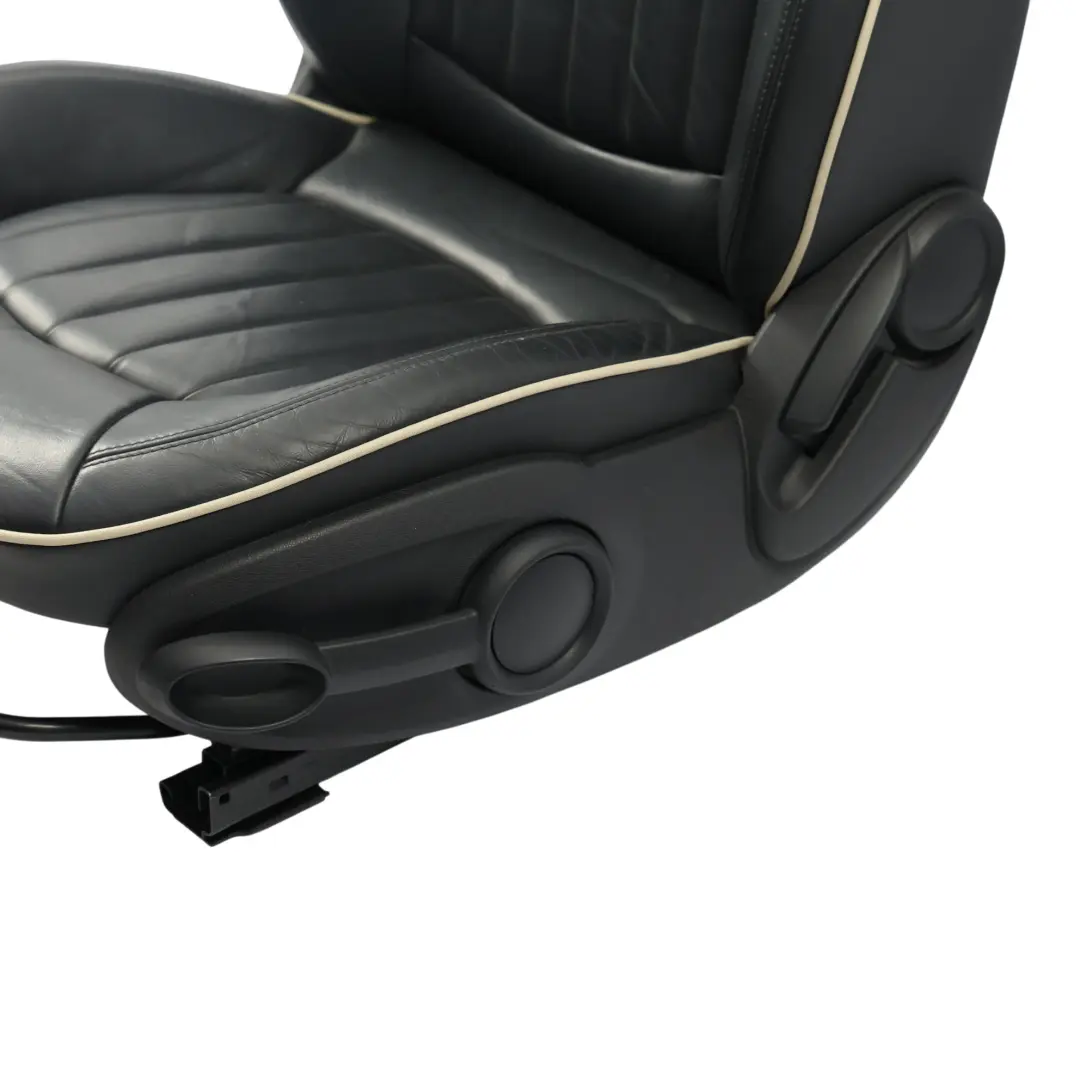 Przedni Lewy Fotel Podgrzewany Sport Czarny Skórzany do Mini Cooper One R60 o numerze 9806615 Mini Cooper One R60 Przedni Lewy Fotel Podgrzewany Sport Czarny Skórzany - SKU 9806615-4 - Numer Części 9806615