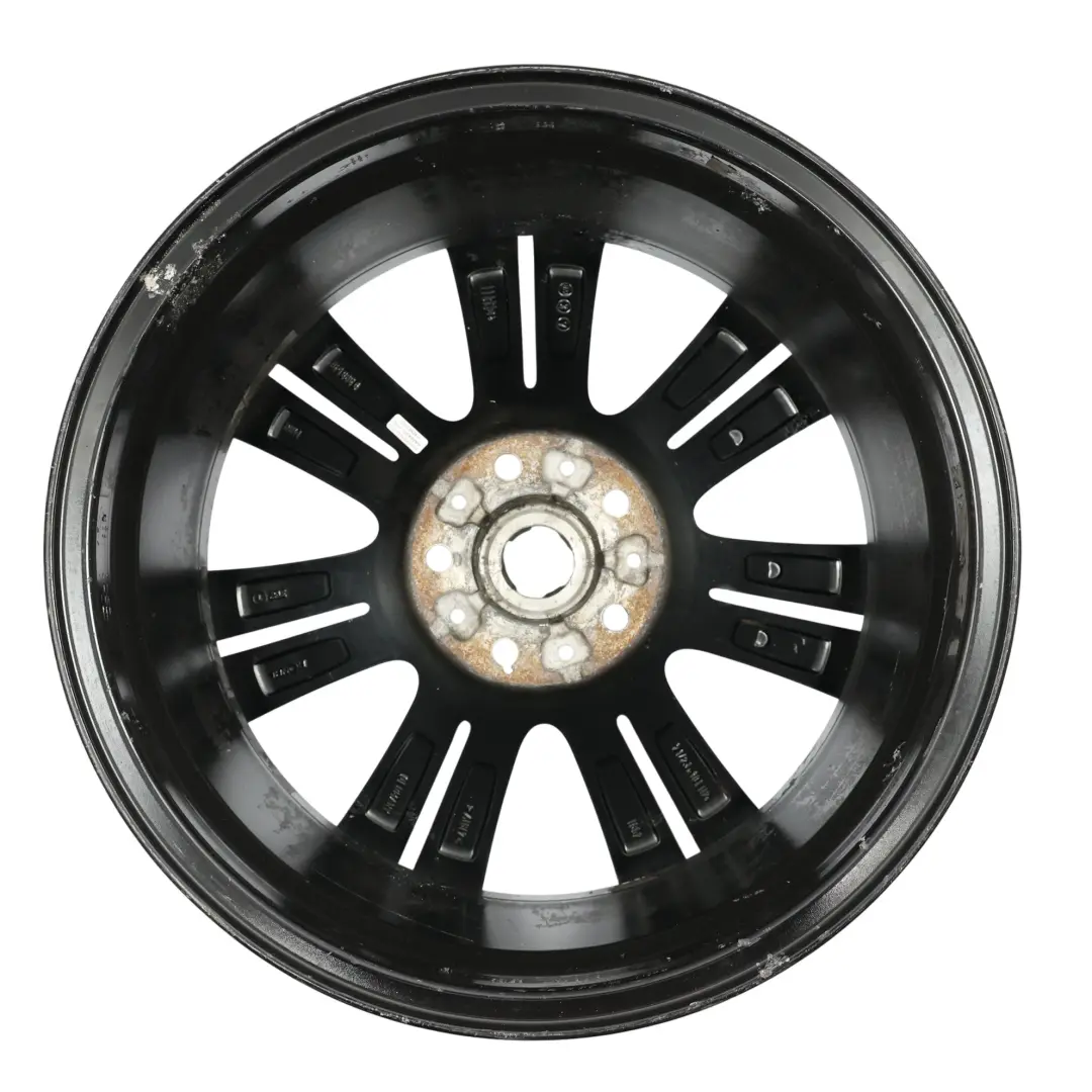 Alloy Rim 18" 7,5J Twin Spoke Black to Mini Cooper R60 R61 Wheel with Part number 9808516 Mini Cooper R60 R61 Wheel Alloy Rim 18" 7,5J Twin Spoke Black - SKU 9808516-2 - Part number 9808516