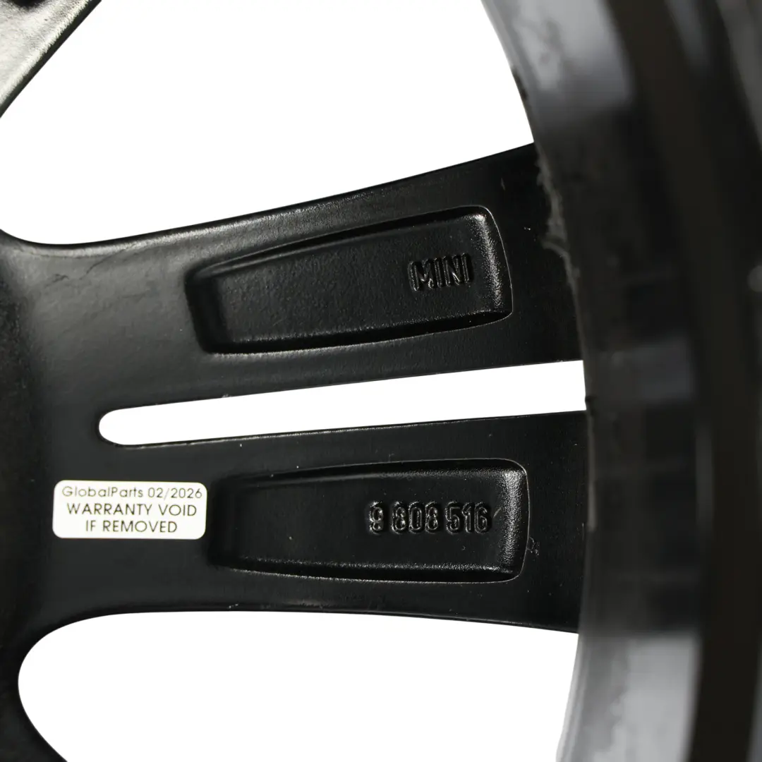 Leichtmetallfelge 18" 7,5J Doppelspeiche Schwarz für Mini Cooper R60 R61 mit Teilenummer 9808516 Mini Cooper R60 R61 Leichtmetallfelge 18" 7,5J Doppelspeiche Schwarz - SKU 9808516-2 - Teilenummer 9808516