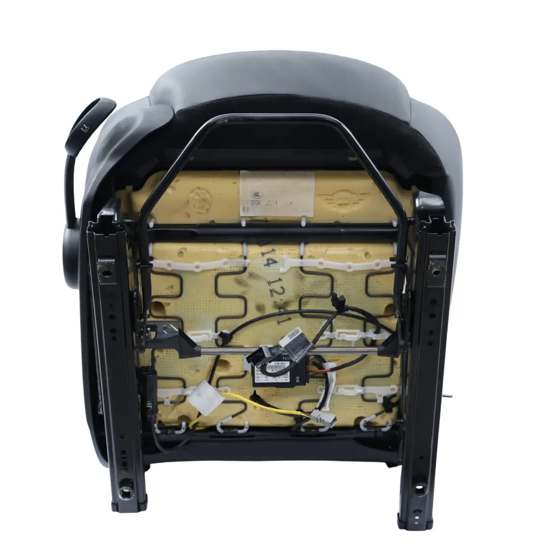 Mini Cooper R61 Sedile Sportivo Anteriore Destro Riscaldato Pelle Nero Carbonio - SKU 9809938-1 - Numero di parte 9809938