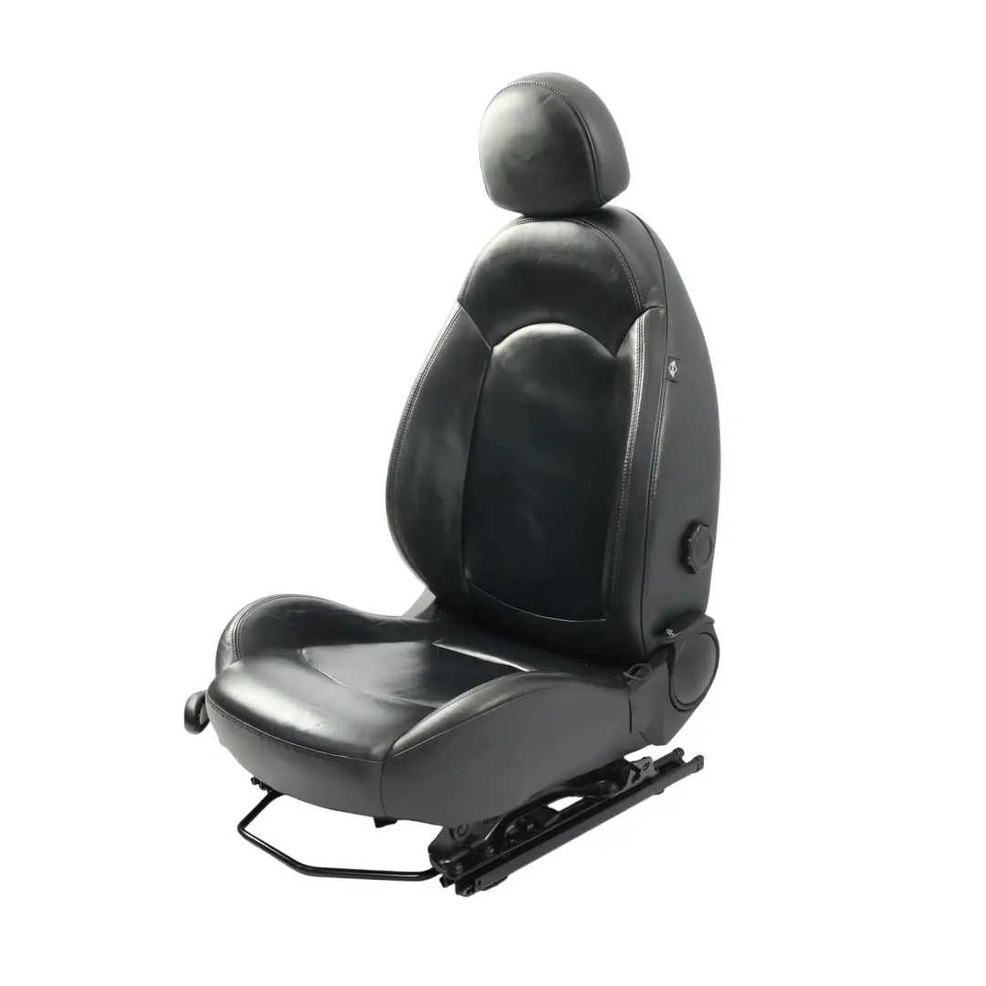 Front Right O/S Heated Leather Gravity Carbon Black to Mini Cooper R61 Sport Seat with Part number 9809938 Mini Cooper R61 Sport Seat Front Right O/S Heated Leather Gravity Carbon Black - SKU 9809938-1 - Part number 9809938