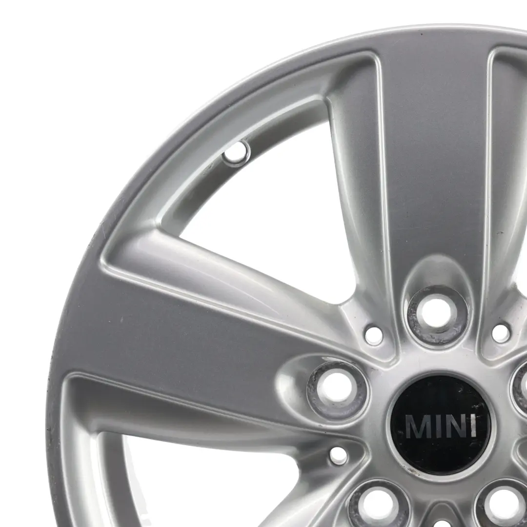 Silberne Leichtmetallfelge 16" 6,5J ET:46 5 Star Air Spoke 140 für Mini R60 mit Teilenummer 9811729 Mini R60 Silberne Leichtmetallfelge 16" 6,5J ET:46 5 Star Air Spoke 140 - SKU 9811729-2 - Teilenummer 9811729