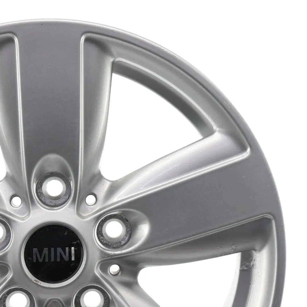 Alloy Rim 16" 6,5J ET:46 5 Star Air Spoke 140 to Mini R60 R61 Silver Wheel with Part number 9811729 Mini R60 R61 Silver Wheel Alloy Rim 16" 6,5J ET:46 5 Star Air Spoke 140 - SKU 9811729-2 - Part number 9811729