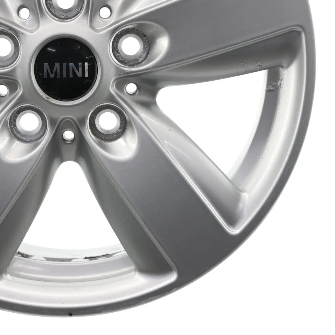 Mini R60 R61 Jante argentée alliage 16" 6,5J ET:46 5 Star Air Spoke 140 - SKU 9811729-2 - Numéro de pièce 9811729