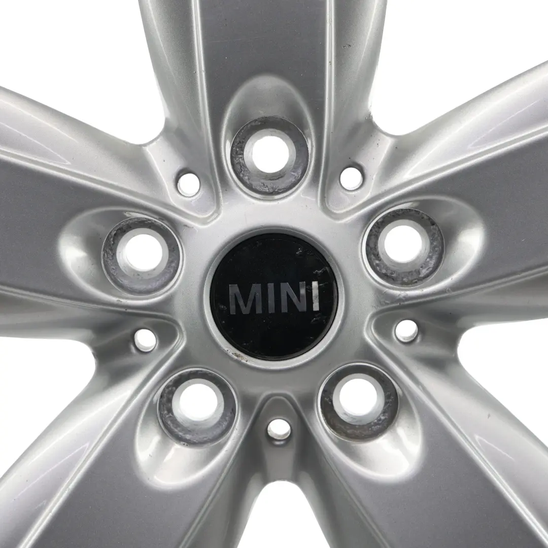 Alloy Rim 16" 6,5J ET:46 5 Star Air Spoke 140 to Mini R60 R61 Silver Wheel with Part number 9811729 Mini R60 R61 Silver Wheel Alloy Rim 16" 6,5J ET:46 5 Star Air Spoke 140 - SKU 9811729-2 - Part number 9811729
