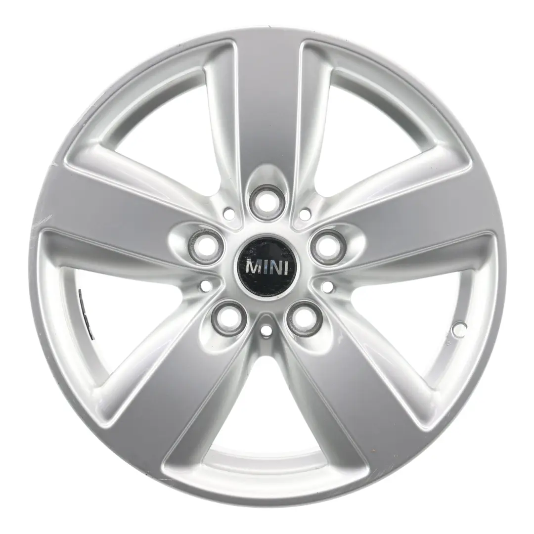 Mini R60 R61 Silver Wheel Alloy Rim 16" 6,5J ET:46 5 Star Air Spoke 140 - SKU 9811729-4 - Part number 9811729