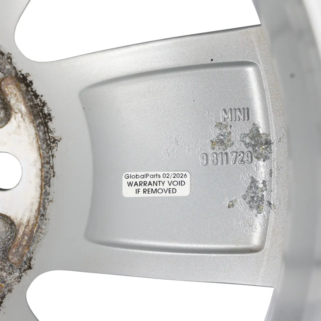 Mini R60 R61 Silver Wheel Alloy Rim 16" 6,5J ET:46 5 Star Air Spoke 140 - SKU 9811729-4 - Part number 9811729