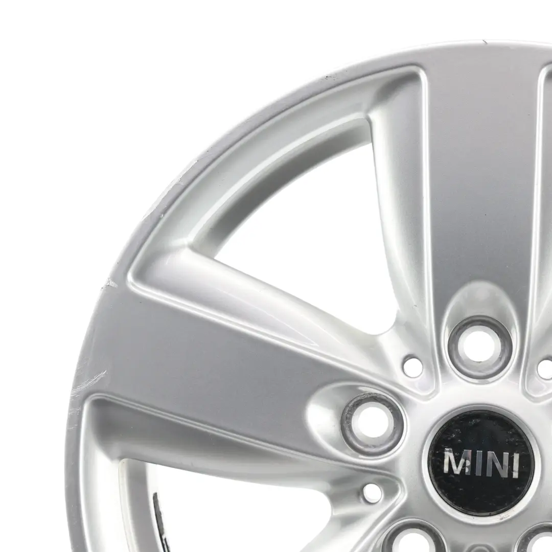 Alloy Rim 16" 6,5J ET:46 5 Star Air Spoke 140 to Mini R60 R61 Silver Wheel with Part number 9811729 Mini R60 R61 Silver Wheel Alloy Rim 16" 6,5J ET:46 5 Star Air Spoke 140 - SKU 9811729-4 - Part number 9811729
