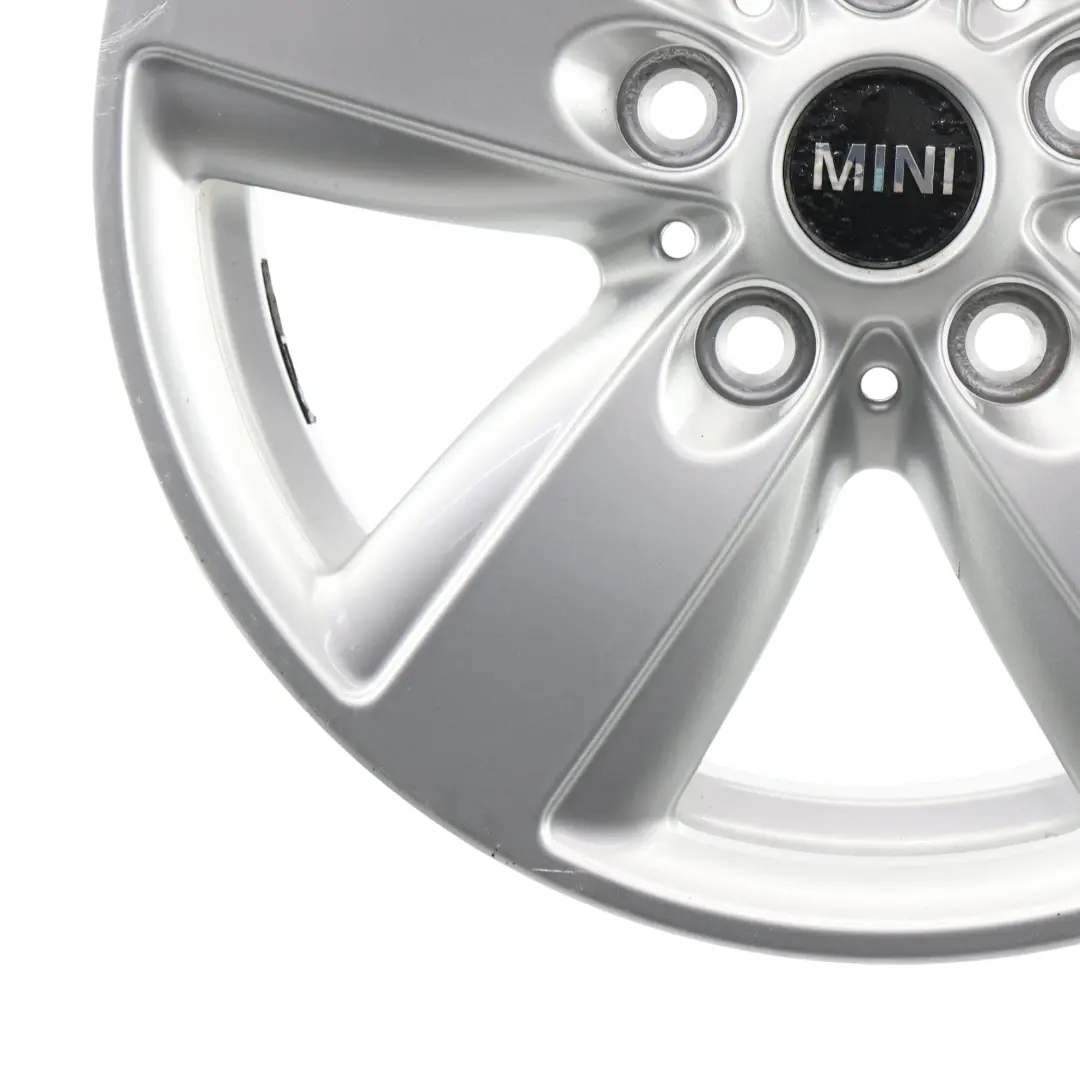 Alloy Rim 16" 6,5J ET:46 5 Star Air Spoke 140 to Mini R60 R61 Silver Wheel with Part number 9811729 Mini R60 R61 Silver Wheel Alloy Rim 16" 6,5J ET:46 5 Star Air Spoke 140 - SKU 9811729-4 - Part number 9811729