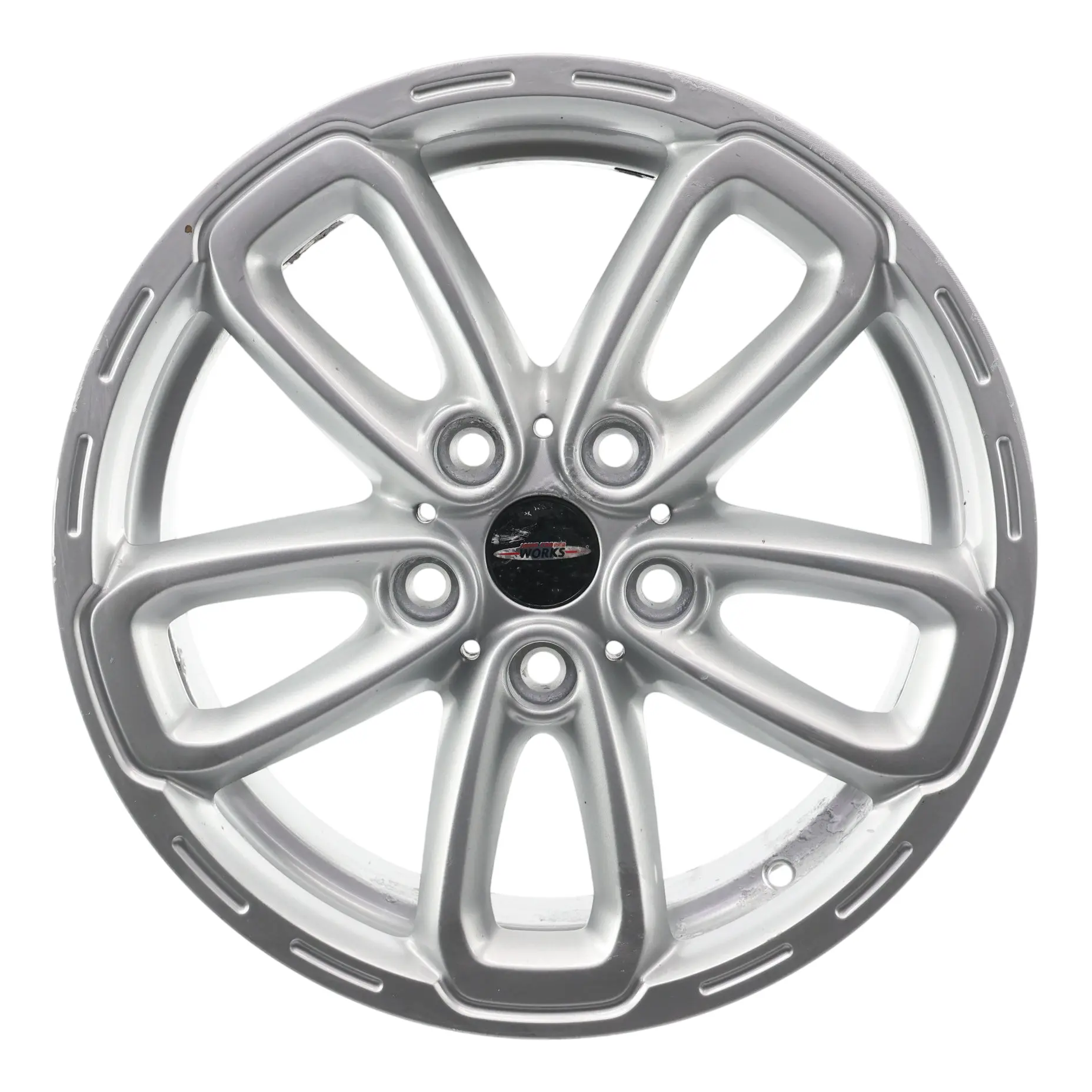 Mini R60 R61 Silver Cerchio In Lega 17" 7J Et:50 Triangle Spoke 141 9811730