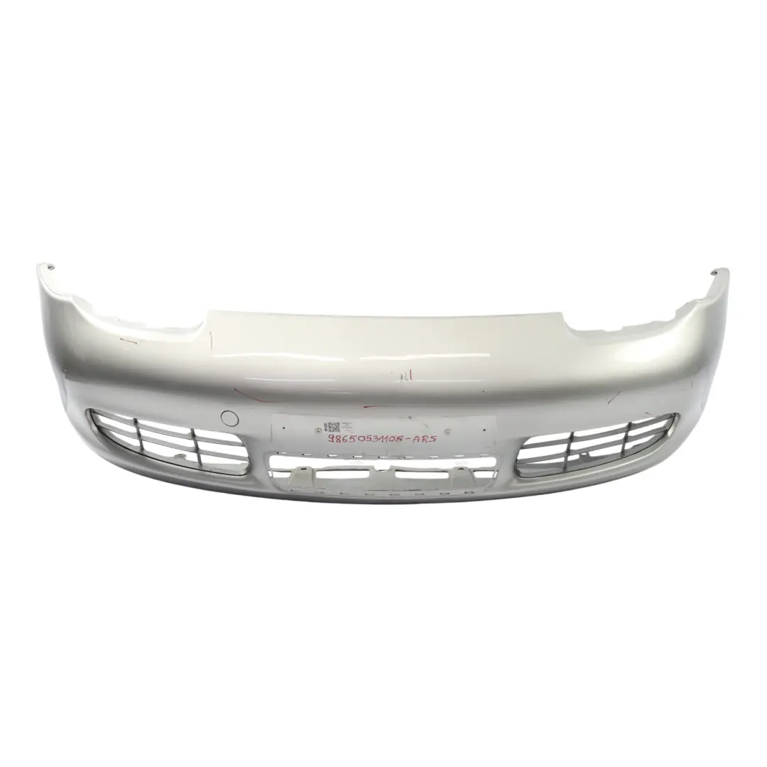 Front Bumper Trim Panel Cover Arctic Silver Metallic - 92T to Porsche Boxster S 986 with Part number 98650531108 Porsche Boxster S 986 Front Bumper Trim Panel Cover Arctic Silver Metallic - 92T - SKU 98650531108-ARS - Part number 98650531108