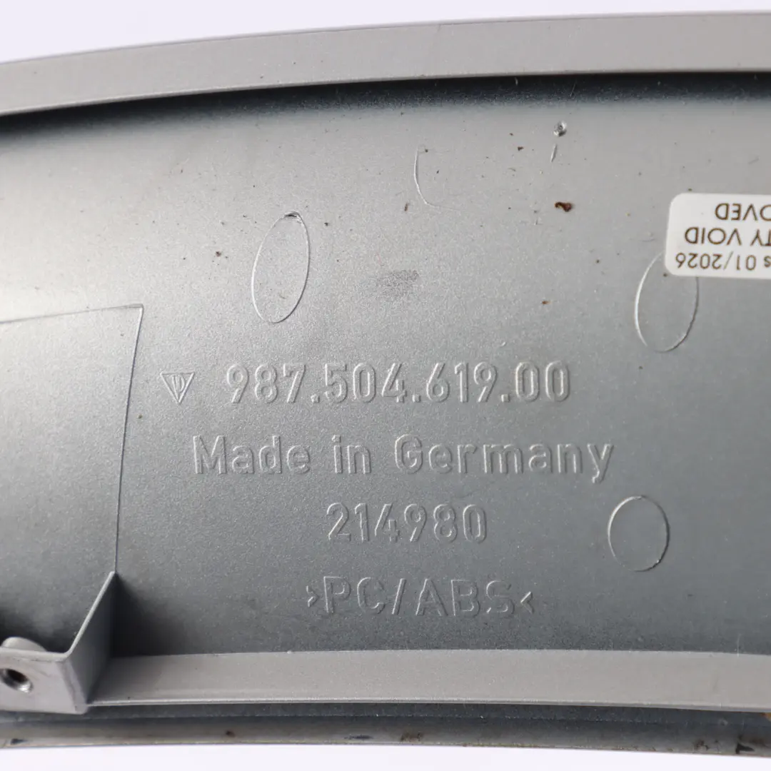 Spoiler Trunk Arctic Silver Metallic - 92T to Porsche Cayman 987 Rear with Part number 98750461900 Porsche Cayman 987 Rear Spoiler Trunk Arctic Silver Metallic - 92T - SKU 98750461900-ARS - Part number 98750461900