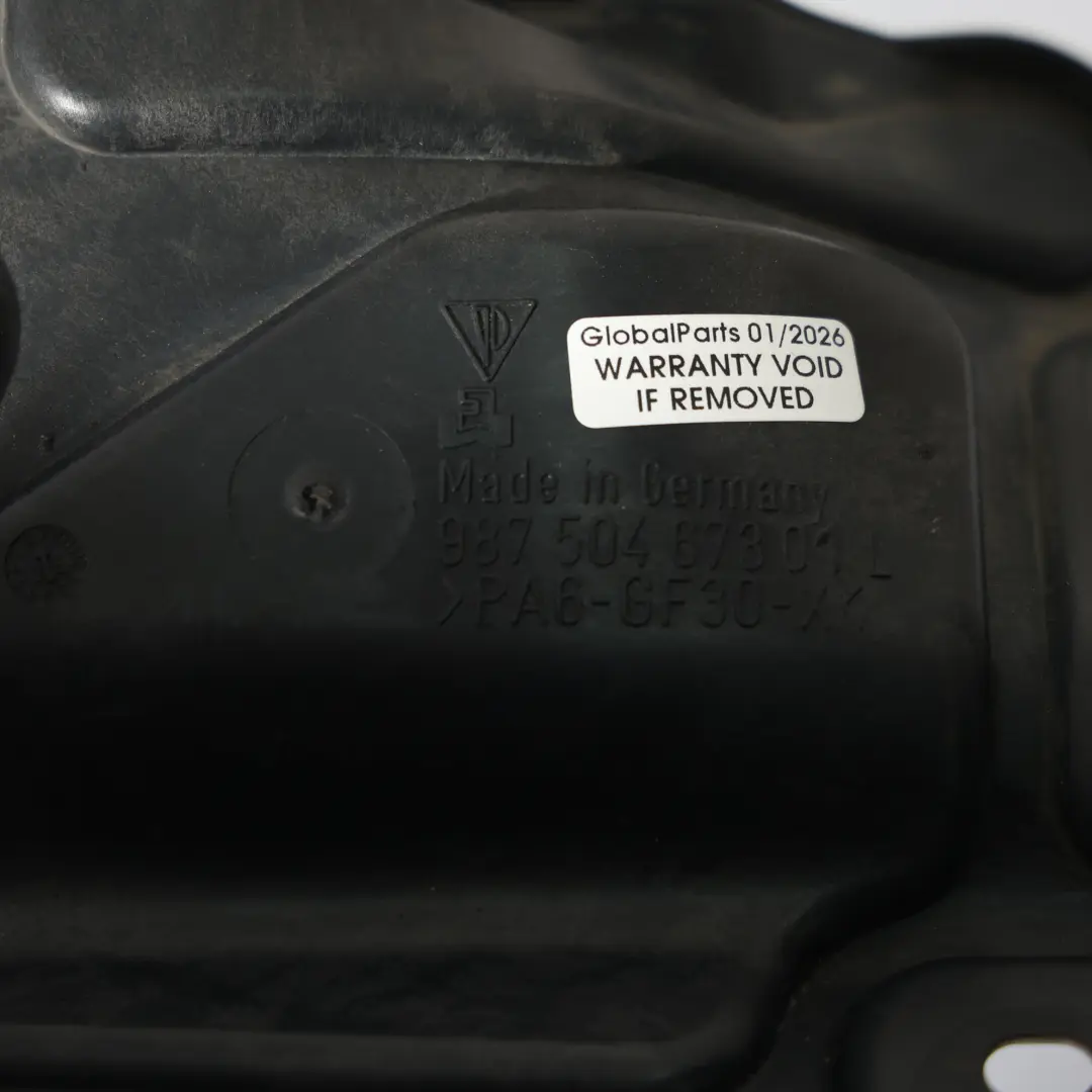 Protector Térmico Manguera Freno Trasera Izquierda para Porsche Cayman 987 con número de pieza 98750467301 Porsche Cayman 987 Protector Térmico Manguera Freno Trasera Izquierda - SKU 98750467301 - Número de pieza 98750467301