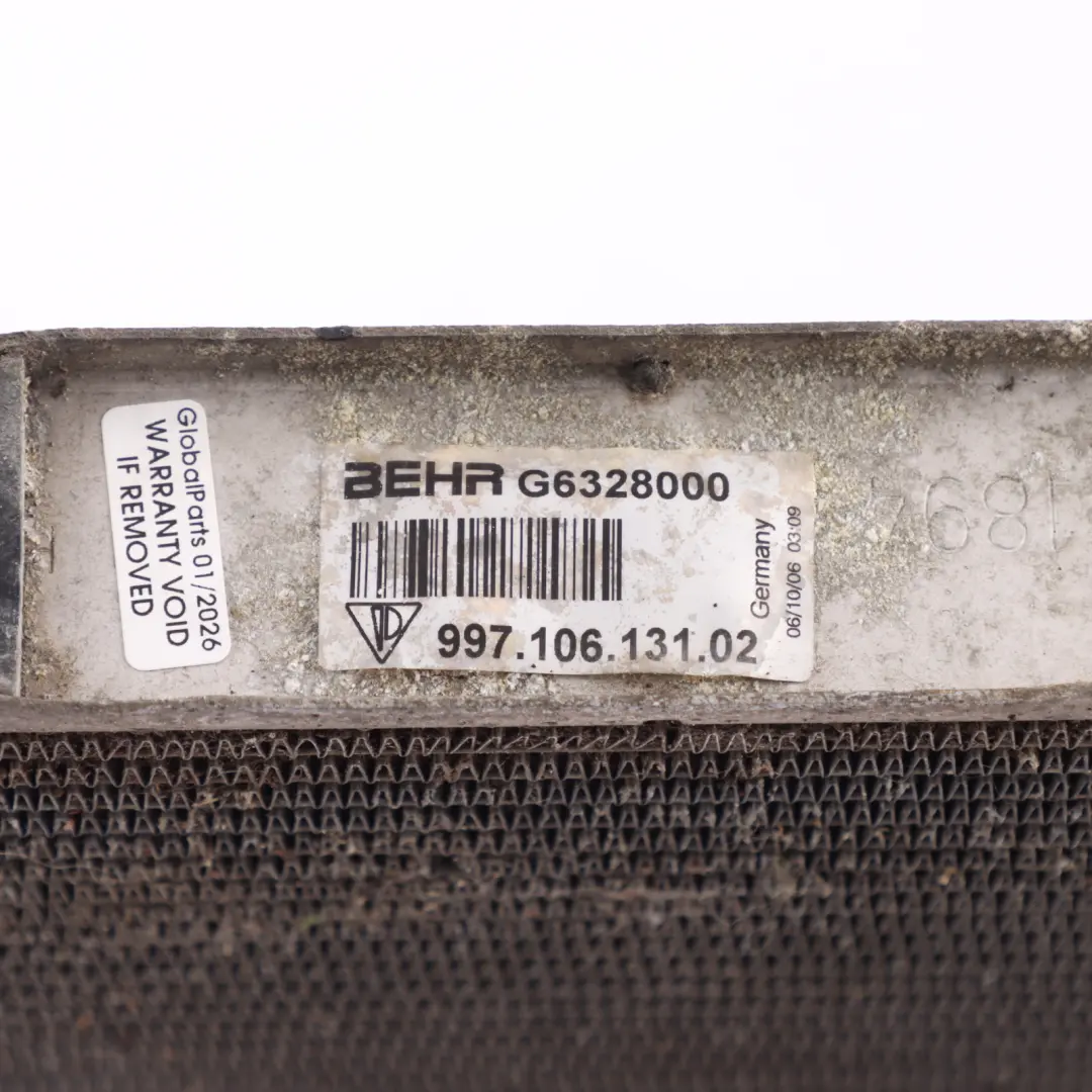 Porsche Cayman 987 Coolant Water Cooler Radiator Left N/S - SKU 99710613102 - Part number 99710613102