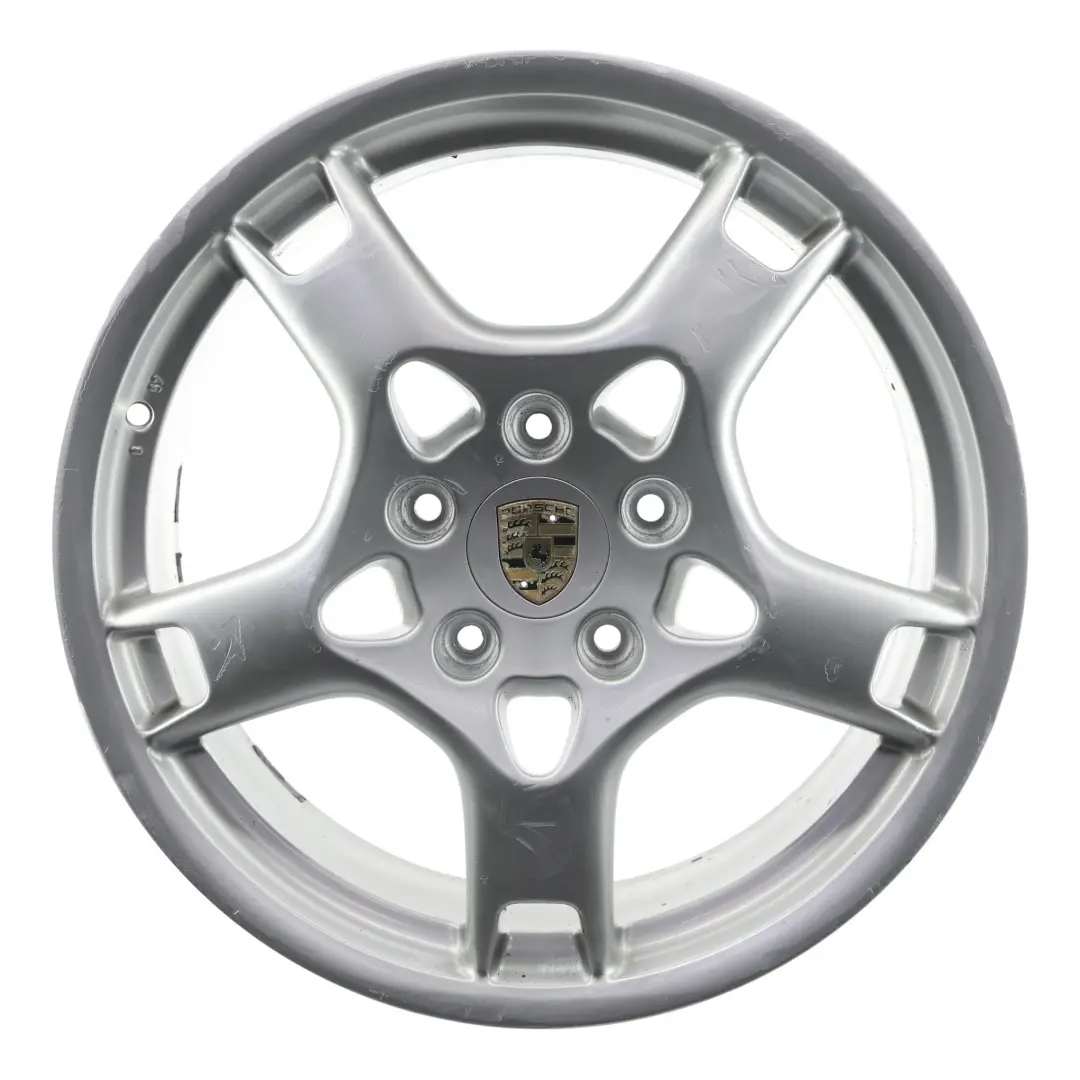 Porsche 987 997 Argento Aragosta Cerchio In Lega 19" 8J ET:57 - SKU 99736215601-1 - Numero di parte 99736215601