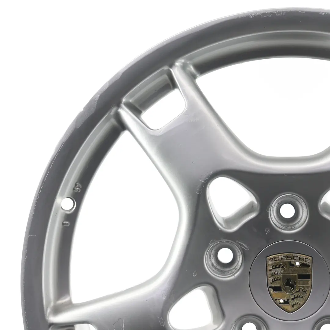 Porsche 987 997 Srebrna Felga Aluminiowa 19" 8J ET:57 - SKU 99736215601-1 - Numer Części 99736215601