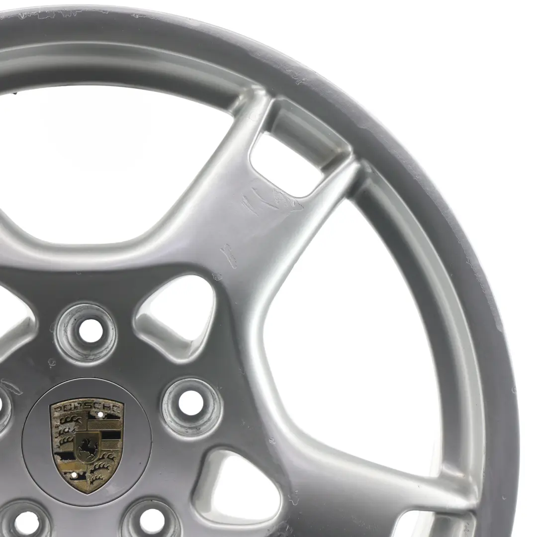 Lobster Claw Wheel Alloy Rim 19" 8J ET:57 to Porsche 987 997 Silver with Part number 99736215601 Porsche 987 997 Silver Lobster Claw Wheel Alloy Rim 19" 8J ET:57 - SKU 99736215601-1 - Part number 99736215601