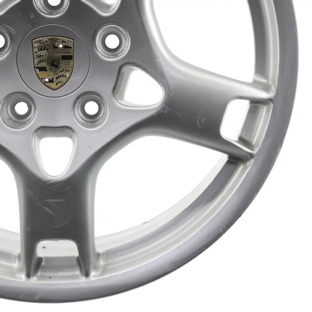 Porsche 987 997 Silver Lobster Claw Llanta Aleación De 19" 8J ET:57 - SKU 99736215601-1 - Número de pieza 99736215601