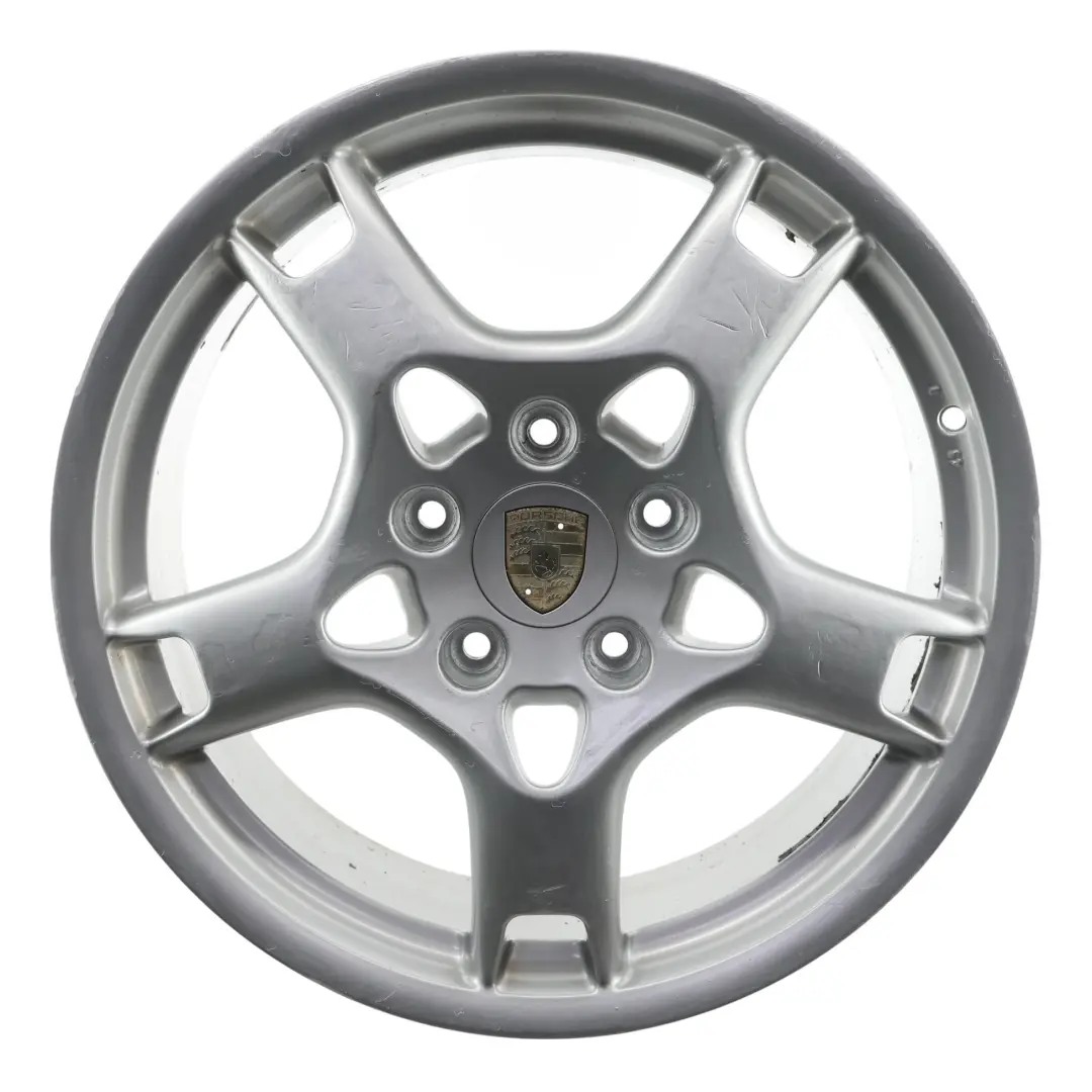 Porsche 987 997 Silver Lobster Claw Llanta De Aleación 19" 8J ET:57 - SKU 99736215601-2 - Número de pieza 99736215601