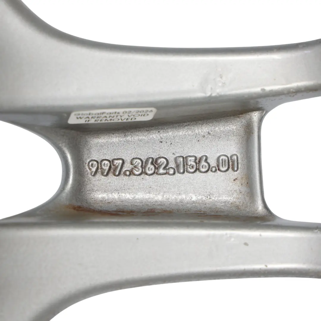Porsche 987 997 Silber Hummerklaue Felge 19" 8J ET:57 - SKU 99736215601-2 - Teilenummer 99736215601