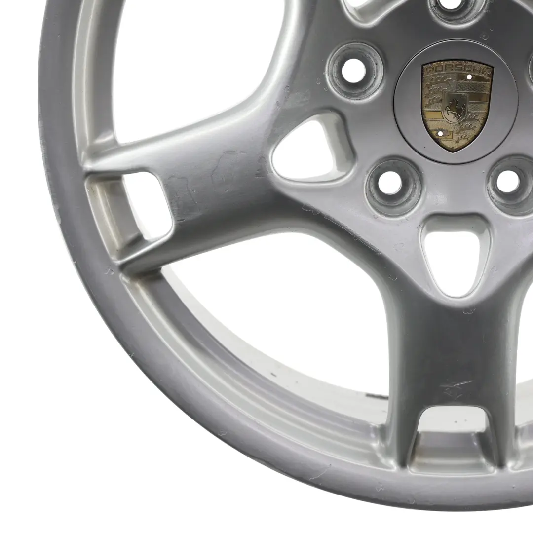 Porsche 987 997 Silver Lobster Claw Llanta De Aleación 19" 8J ET:57 - SKU 99736215601-2 - Número de pieza 99736215601