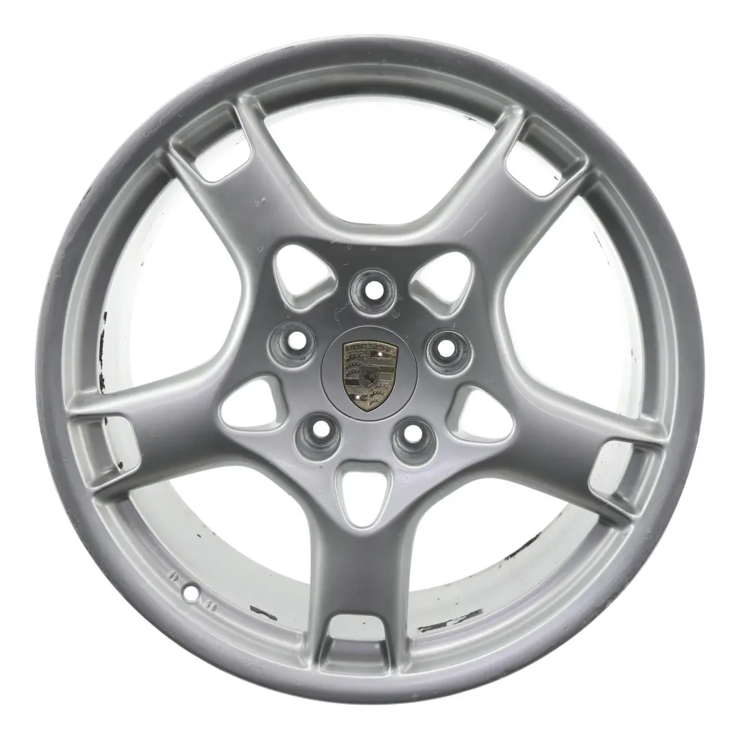 Silber Hummer Hinterrad Felge 19" 9.5J ET:46 99736215601 für Porsche 987 997 mit Teilenummer 99736215805 Porsche 987 997 Silber Hummer Hinterrad Felge 19" 9.5J ET:46 99736215601 - SKU 99736215805-1 - Teilenummer 99736215805