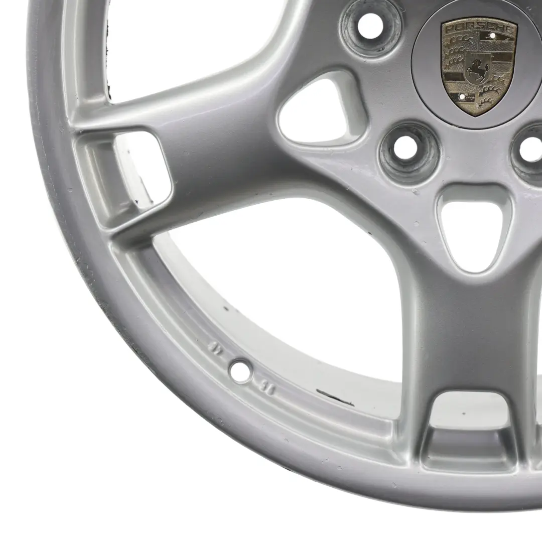 Porsche 987 997 Silver Lobster Rear Wheel Alloy Rim 19" 9.5J ET:46 99736215601 - SKU 99736215805-1 - Part number 99736215805