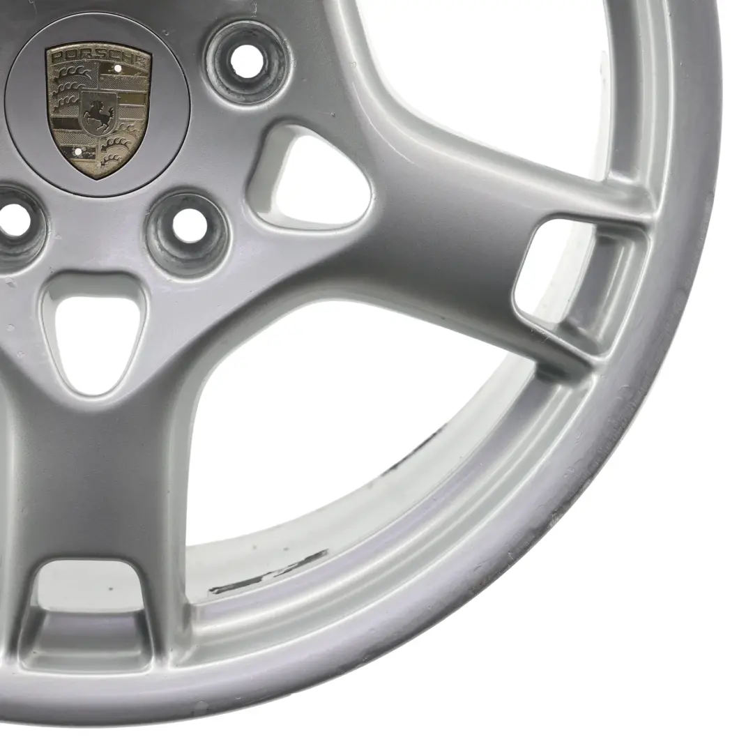 Porsche 987 997 Silver Lobster Cerchio Posteriore Lega 19" 9.5J ET46 99736215601 - SKU 99736215805-1 - Numero di parte 99736215805