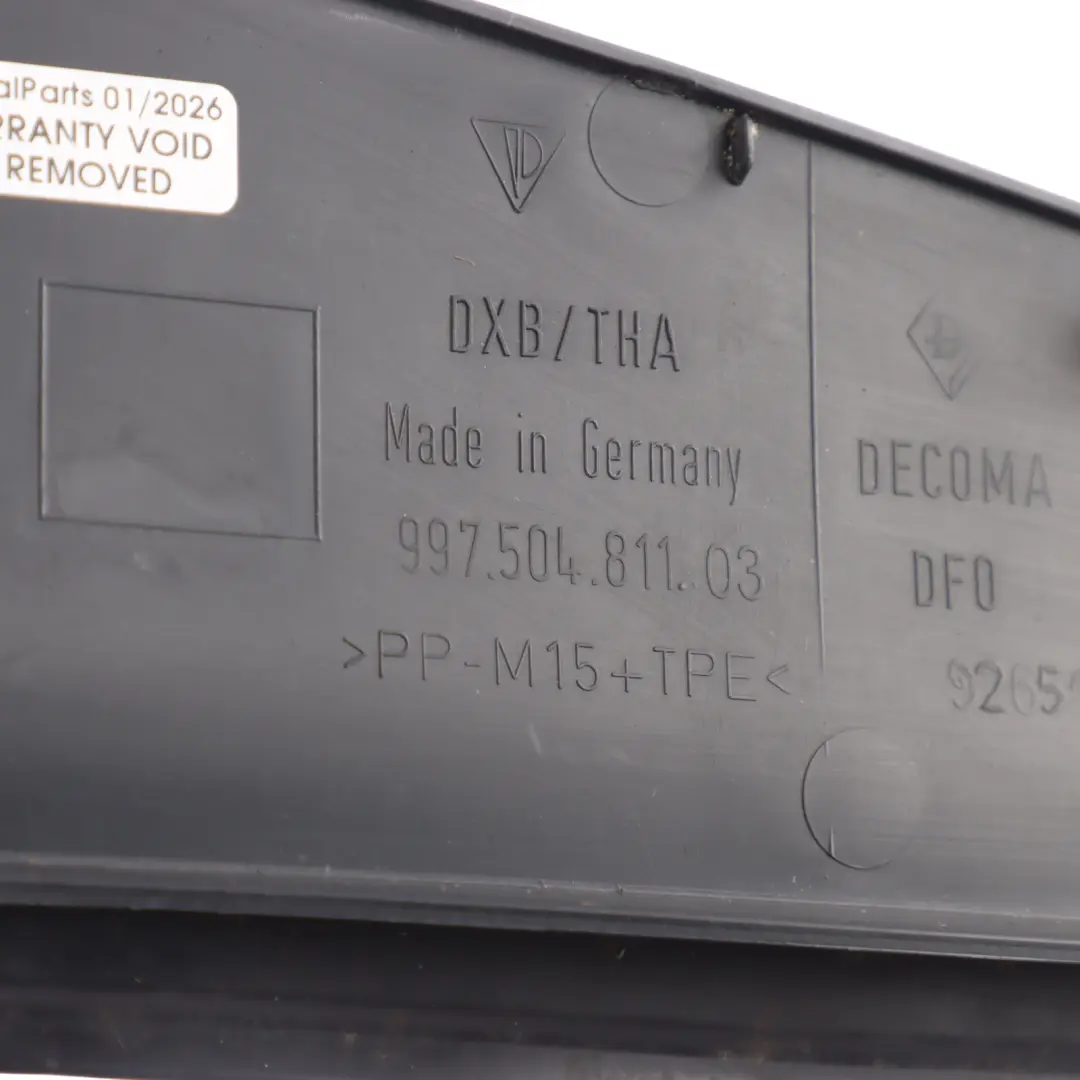 Porsche Cayman 987 Front Boot Lid Compartment Trim Cover Panel Black - SKU 99750481103 - Part number 99750481103