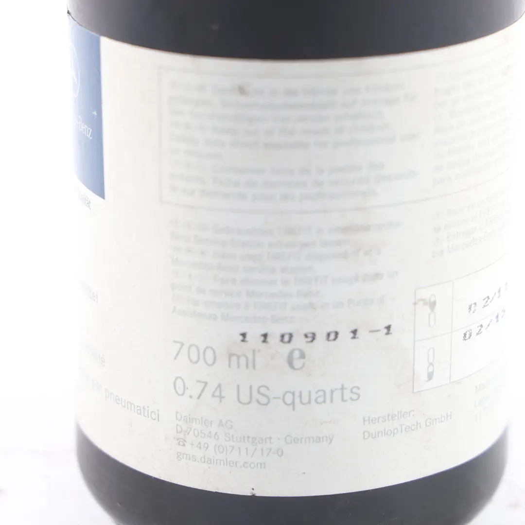 Tyre Tire Sealer Sealant Puncture Filler Bottle to Mercedes with Part number A0005830412 Mercedes Tyre Tire Sealer Sealant Puncture Filler Bottle - SKU A0005830412 - Part number A0005830412