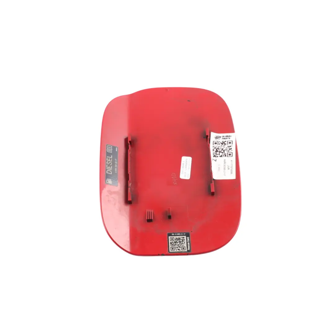 Filler Fill Flap Tank Cover Jupiter Red - 589 to Mercedes C117 Fuel with Part number A1177570006 Mercedes C117 Fuel Filler Fill Flap Tank Cover Jupiter Red - 589 - SKU A1177570006-JUR - Part number A1177570006