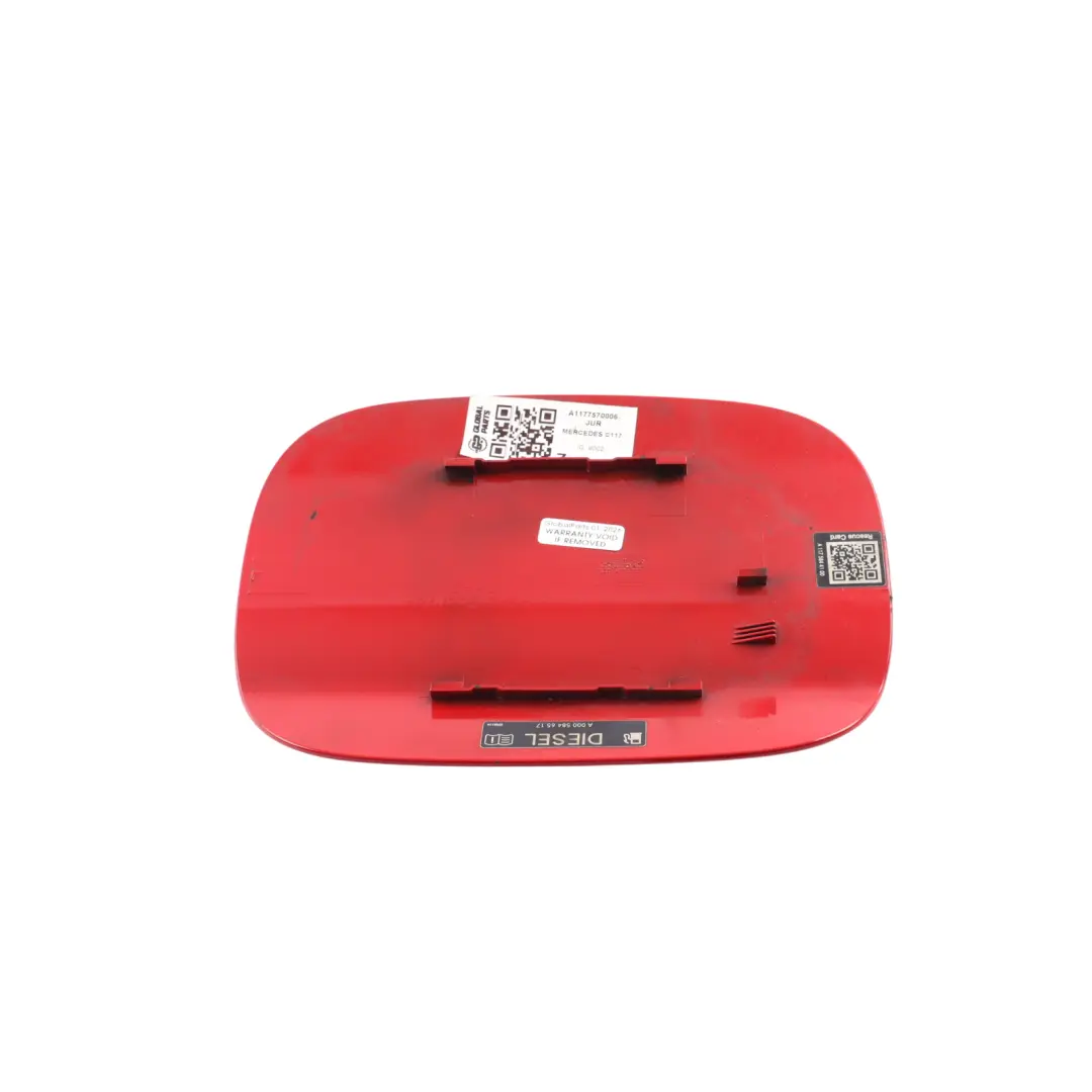 Mercedes C117 Fuel Filler Fill Flap Tank Cover Jupiter Red - 589 - SKU A1177570006-JUR - Part number A1177570006