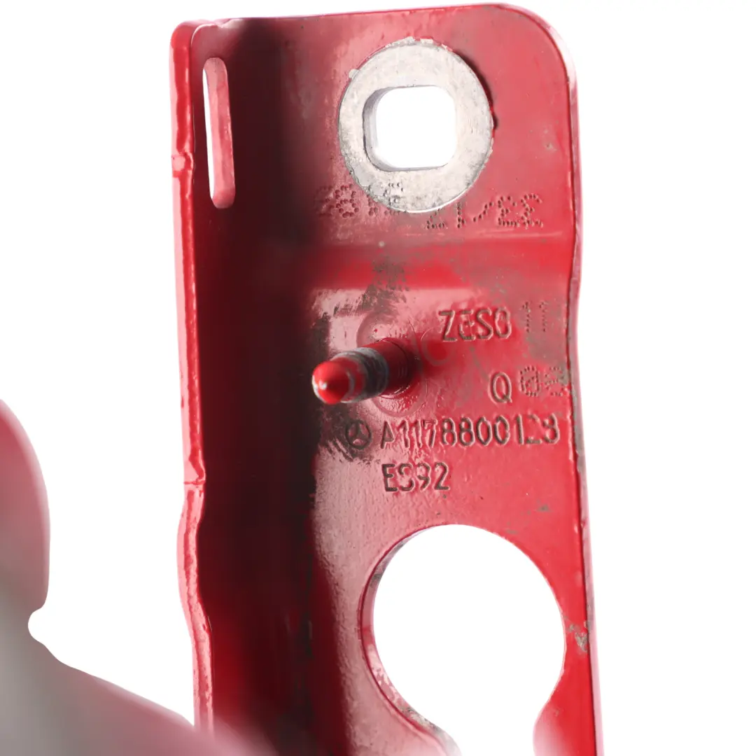 Bonnet Hood Hinge Front Left N/S Jupiter Red - 589 to Mercedes CLA C117 with Part number A1178800128 Mercedes CLA C117 Bonnet Hood Hinge Front Left N/S Jupiter Red - 589 - SKU A1178800128-JUR - Part number A1178800128