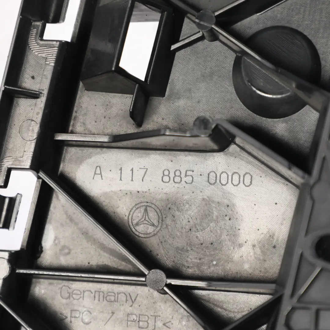 Front Bumper Support Grille Radiator Cover Bracket to Mercedes C117 with Part number A1178850000 Mercedes C117 Front Bumper Support Grille Radiator Cover Bracket - SKU A1178850000 - Part number A1178850000