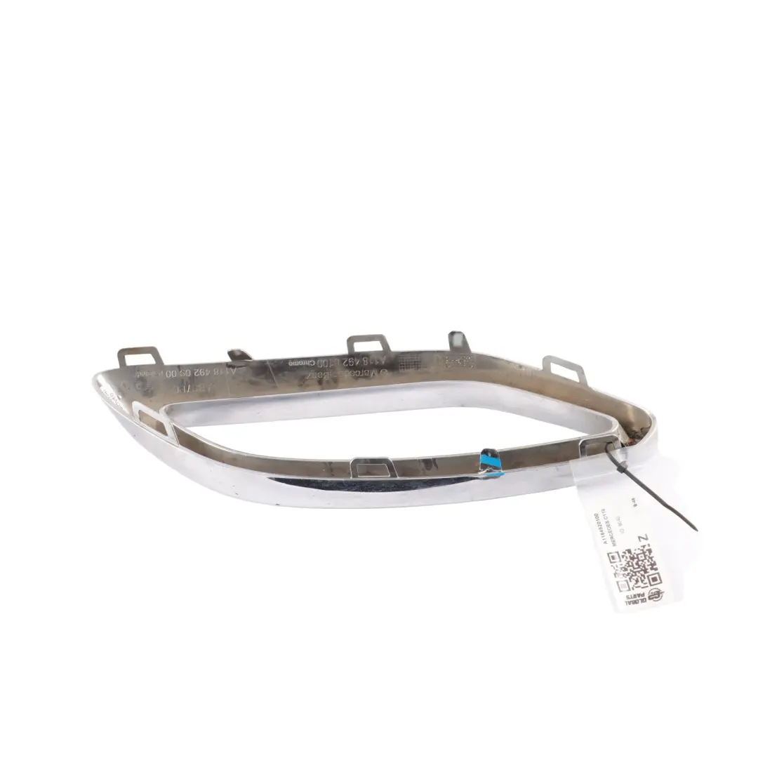 Tailpipe Exhaust Trim Cover Moulding Rear Left N/S C118 to Mercedes C118 with Part number A1184920100 Mercedes C118 Tailpipe Exhaust Trim Cover Moulding Rear Left N/S C118 - SKU A1184920100 - Part number A1184920100