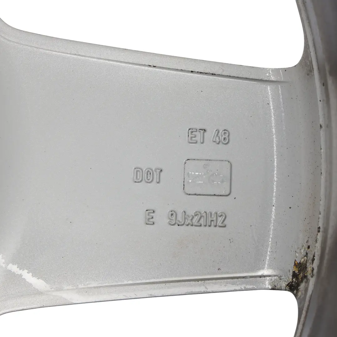 Mercedes ML W164 Argento Cerchio In Lega AMG 21" 9J ET:48 A 5 Razze - SKU A1644015302-1 - Numero di parte A1644015302