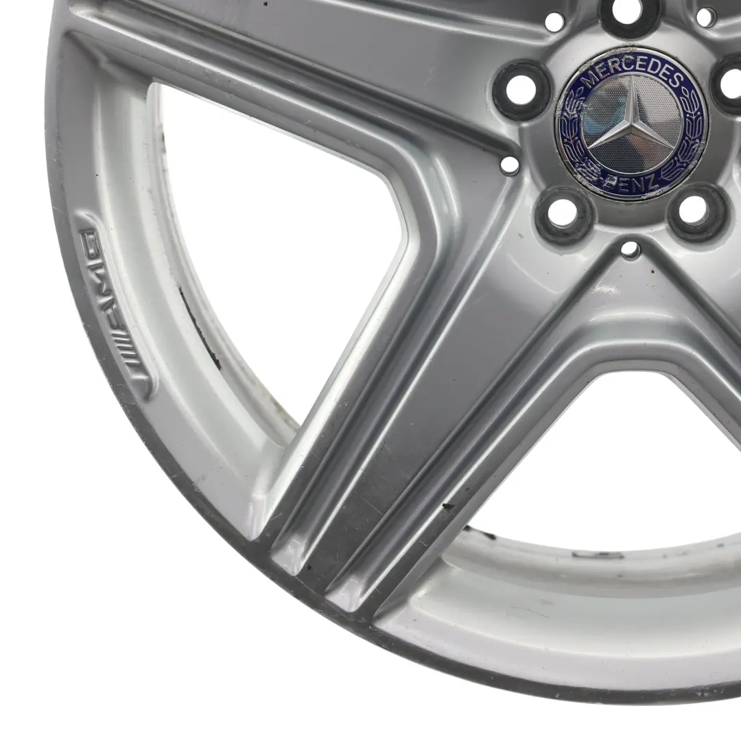 Mercedes ML W164 Jante Alliage Argentée AMG 21" 9J ET:48 5 Branches - SKU A1644015302-1 - Numéro de pièce A1644015302