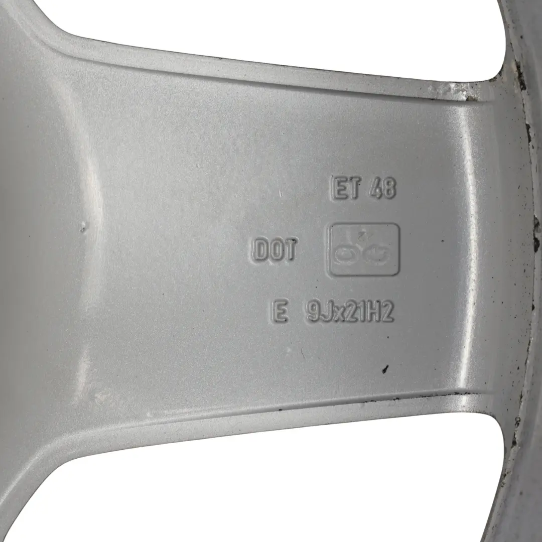 Mercedes ML W164 Silver Wheel Alloy Rim AMG 21" 9J ET:48 5-Spoke - SKU A1644015302-2 - Part number A1644015302