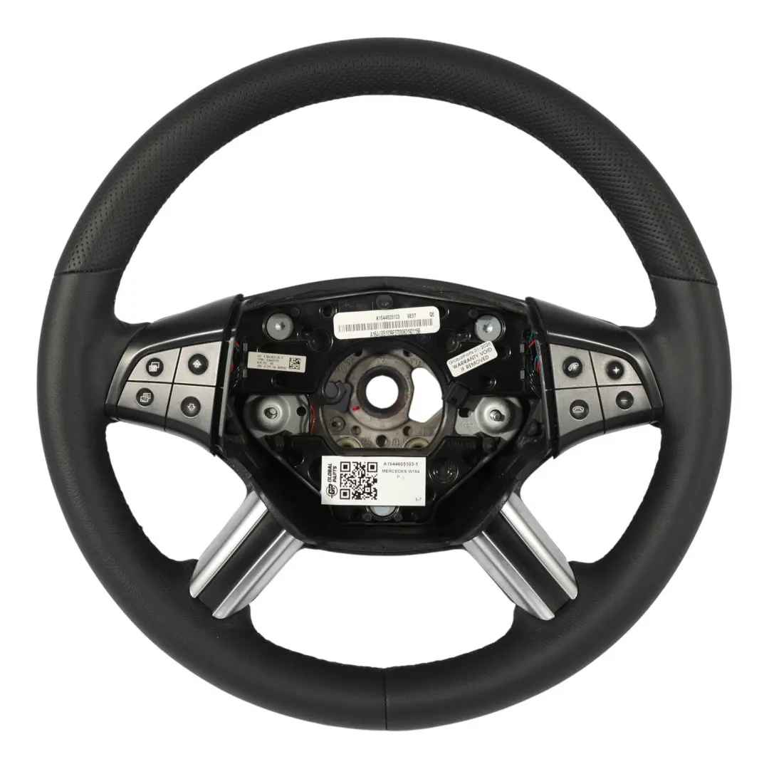 Mercedes ML W164 NEU Leder Schwarz Lenkrad mit Schwarz Fäden - SKU A1644605103-1 - Teilenummer A1644605103