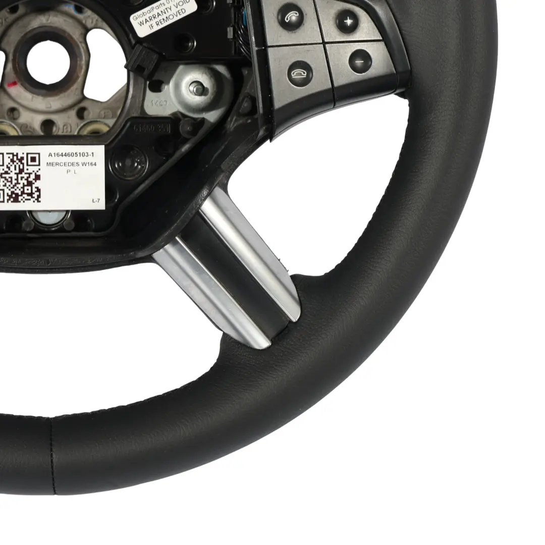 Mercedes ML W164 NEW Leather Steering Wheel with Black Threads - SKU A1644605103-1 - Part number A1644605103