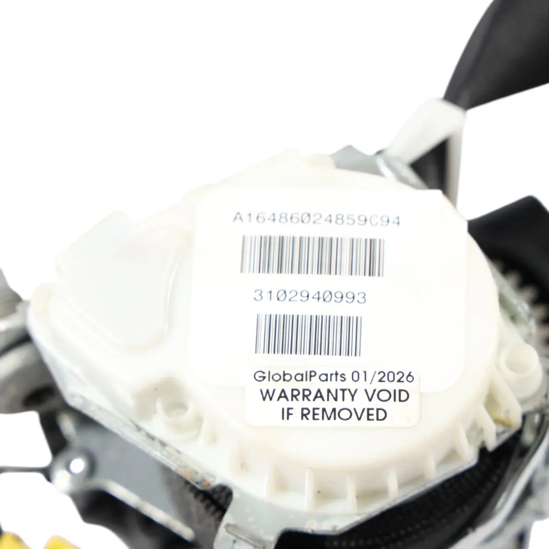 Mercedes ML W164 Seat Belt Rear Right O/S Black - SKU A1648602485 - Part number A1648602485