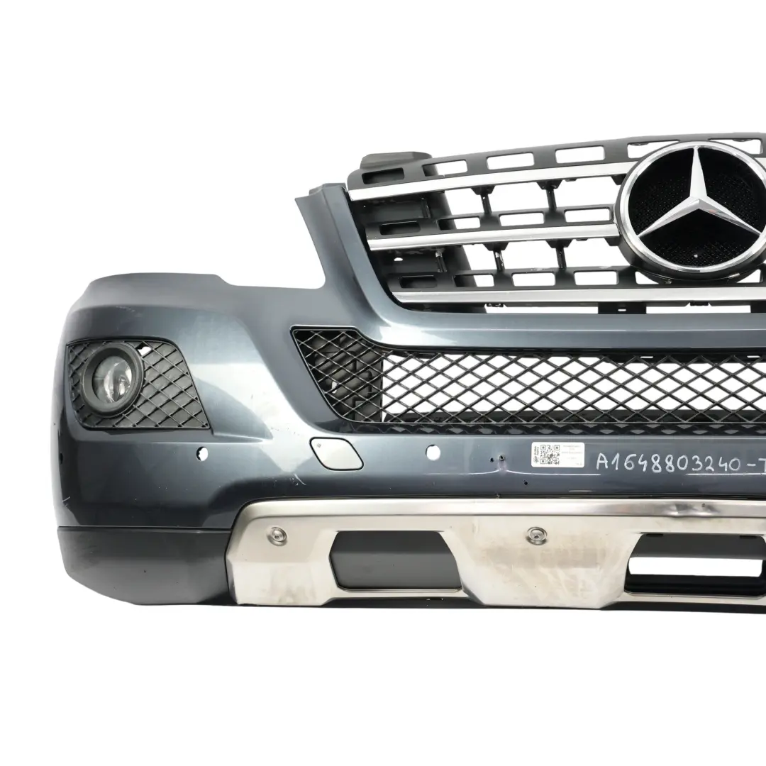 Mercedes ML W164 Zderzak Przedni Parktronic Tenorite Grey Szary Metalik 755 - SKU A1648803240-TNG - Numer Części A1648803240