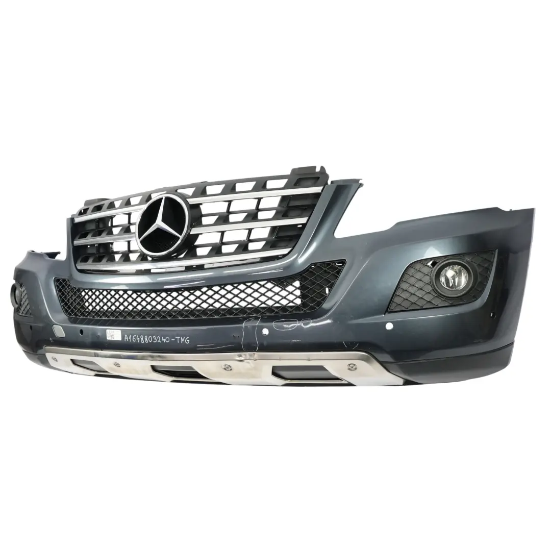 Zderzak Przedni Parktronic Tenorite Grey Szary Metalik 755 do Mercedes ML W164 o numerze A1648803240 Mercedes ML W164 Zderzak Przedni Parktronic Tenorite Grey Szary Metalik 755 - SKU A1648803240-TNG - Numer Części A1648803240