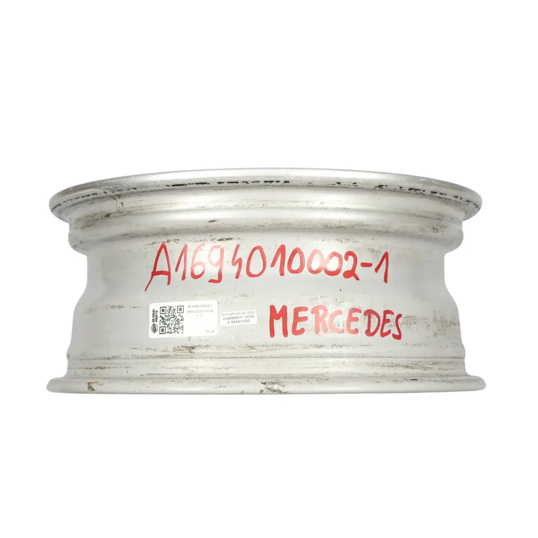 Mercedes W169 Silver Alloy Wheel Rim 15" ET:44 6J - SKU A1694010002-1 - Part number A1694010002