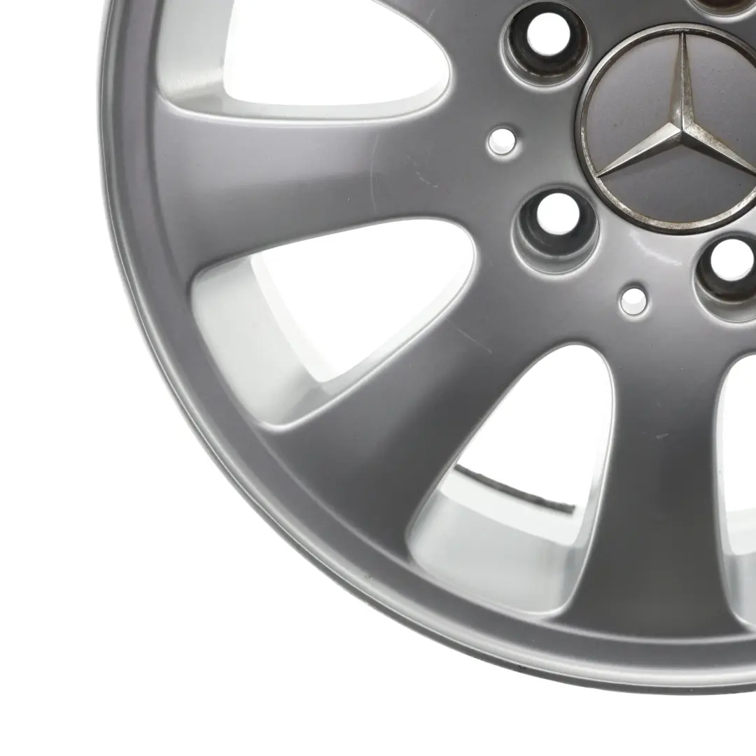 Rim Alloy Silver 15" 6J ET:44 to Mercedes W169 Wheel with Part number A1694010002 Mercedes W169 Wheel Rim Alloy Silver 15" 6J ET:44 - SKU A1694010002-4 - Part number A1694010002