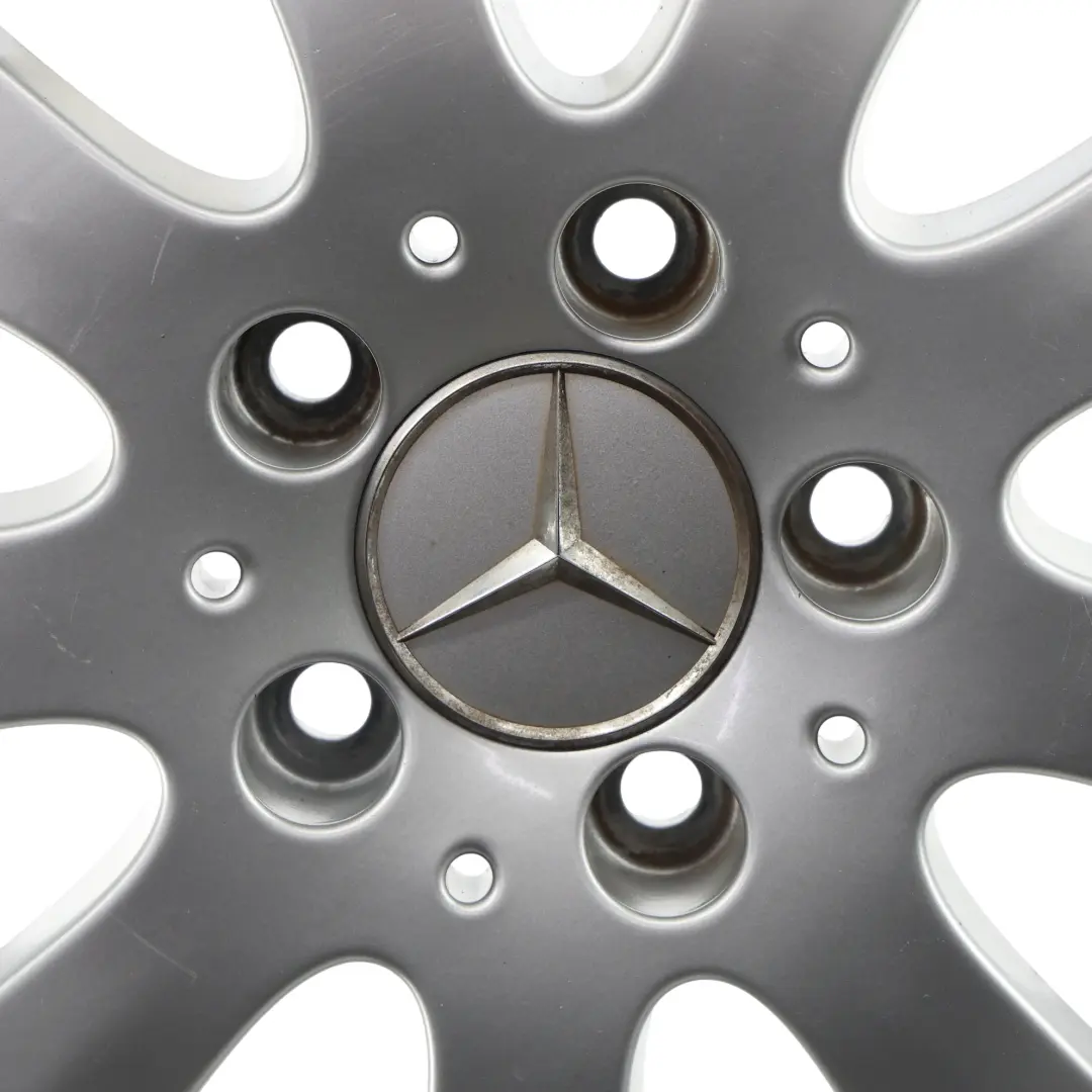 Rim Alloy Silver 15" 6J ET:44 to Mercedes W169 Wheel with Part number A1694010002 Mercedes W169 Wheel Rim Alloy Silver 15" 6J ET:44 - SKU A1694010002-4 - Part number A1694010002