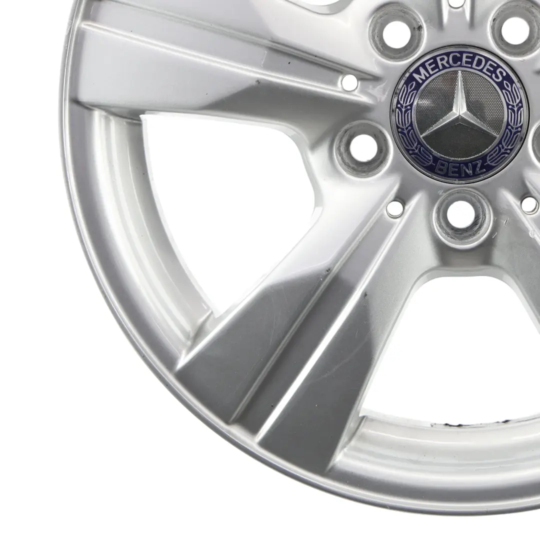 Mercedes W169 W245 Silver Alloy Wheel Rim 16" 6J ET:46 - SKU A1694012202-1 - Part number A1694012202